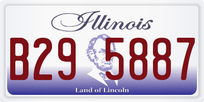 IL license plate B295887