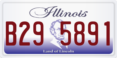 IL license plate B295891