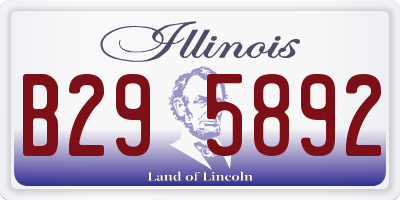 IL license plate B295892