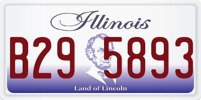 IL license plate B295893