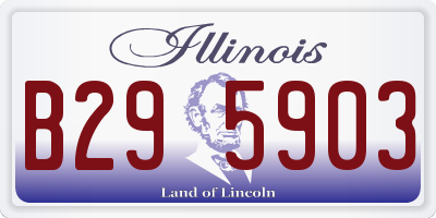 IL license plate B295903