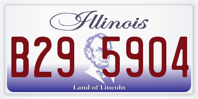 IL license plate B295904
