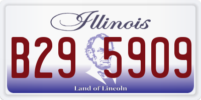 IL license plate B295909