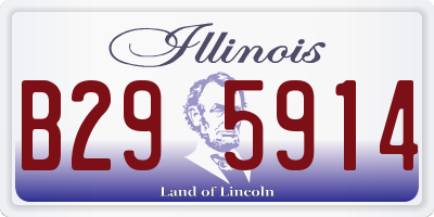 IL license plate B295914