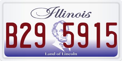 IL license plate B295915
