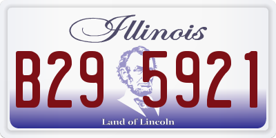 IL license plate B295921