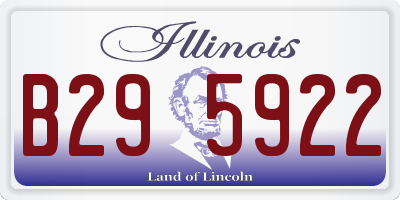 IL license plate B295922