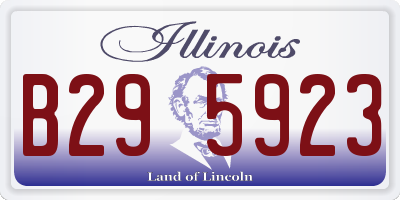 IL license plate B295923