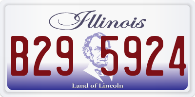 IL license plate B295924
