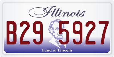 IL license plate B295927