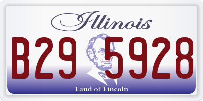 IL license plate B295928