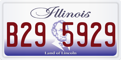 IL license plate B295929