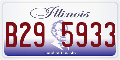 IL license plate B295933