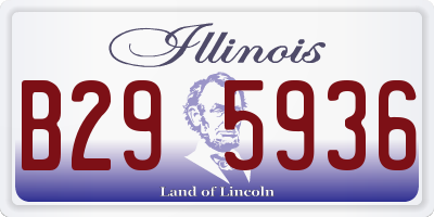 IL license plate B295936