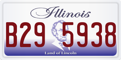 IL license plate B295938