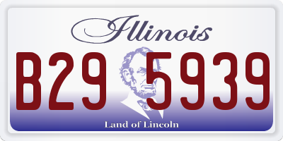 IL license plate B295939