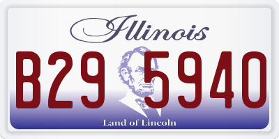 IL license plate B295940
