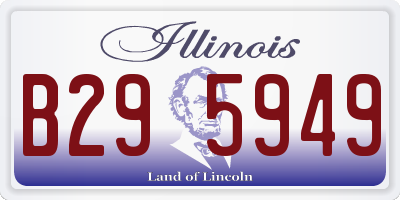 IL license plate B295949