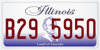 IL license plate B295950