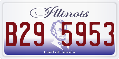 IL license plate B295953