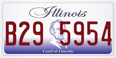 IL license plate B295954