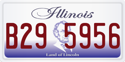 IL license plate B295956