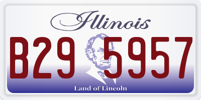 IL license plate B295957