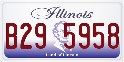 IL license plate B295958