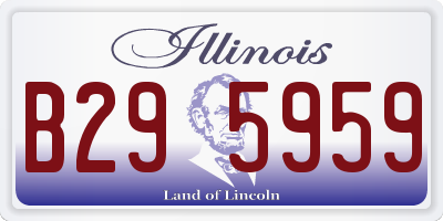 IL license plate B295959