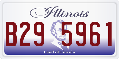 IL license plate B295961