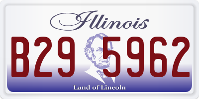 IL license plate B295962