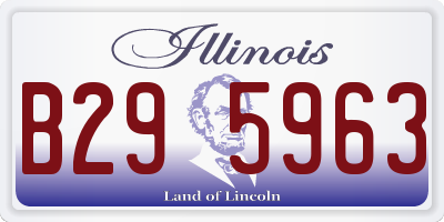 IL license plate B295963
