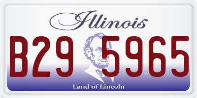IL license plate B295965
