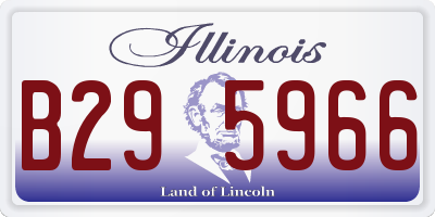 IL license plate B295966