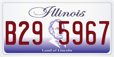 IL license plate B295967