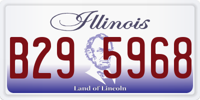 IL license plate B295968