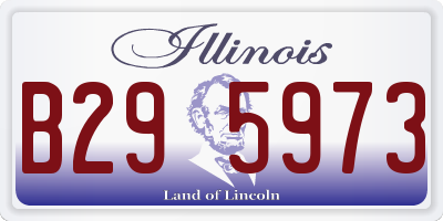 IL license plate B295973