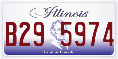 IL license plate B295974