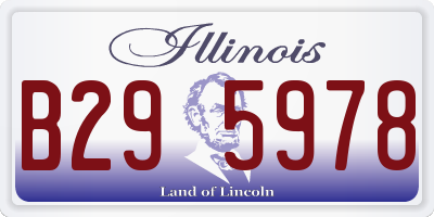 IL license plate B295978