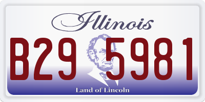 IL license plate B295981