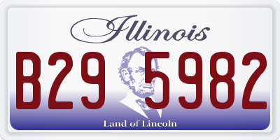 IL license plate B295982