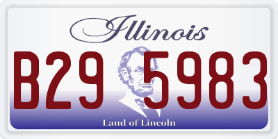 IL license plate B295983