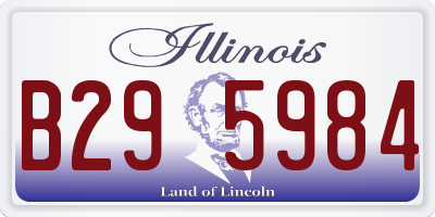 IL license plate B295984