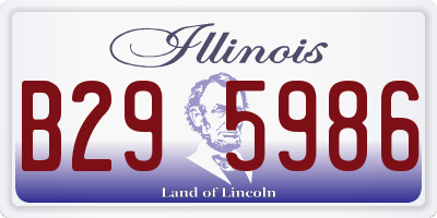 IL license plate B295986