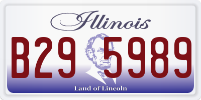 IL license plate B295989