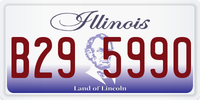 IL license plate B295990