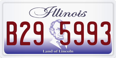 IL license plate B295993