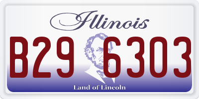 IL license plate B296303