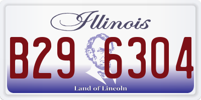 IL license plate B296304