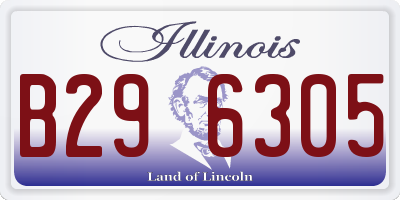 IL license plate B296305